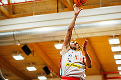 Basketball, win2day Basketball Superliga 2023/24, Viertelfinale Spiel 3, Traiskirchen Lions, SKN St.Pölten, Demarcus Demonia (4)