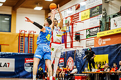 Basketball, win2day Basketball Superliga 2023/24, Viertelfinale Spiel 3, Traiskirchen Lions, SKN St.Pölten, Fabricio Vay (11)