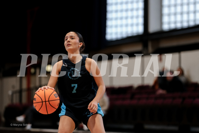 15.02.2025 Österreichischer Basketballverband 2024/25, SLWU19, Basket Flames UNION vs. Vienna Timberwolves