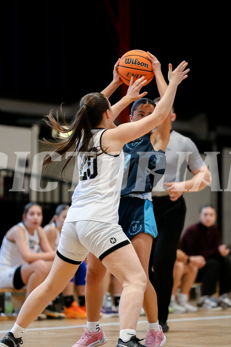 15.02.2025 Österreichischer Basketballverband 2024/25, SLWU19, Basket Flames UNION vs. Vienna Timberwolves