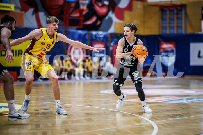 Basketball, Basketball Zweite Liga 2024/25, Grunddurchgang 19.Runde, Traiskirchen Lions NexGen, Wörthersee Piraten, Jan-Arne Apschner (12)