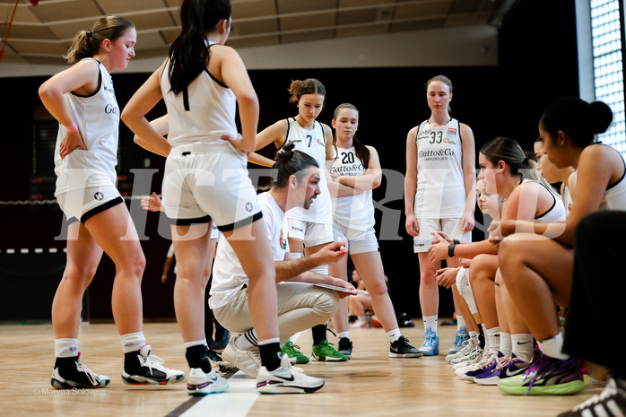 15.02.2025 Österreichischer Basketballverband 2024/25, SLWU19, Basket Flames UNION vs. Vienna Timberwolves