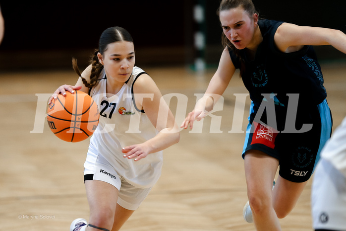 15.02.2025 Österreichischer Basketballverband 2024/25, SLWU19, Basket Flames UNION vs. Vienna Timberwolves