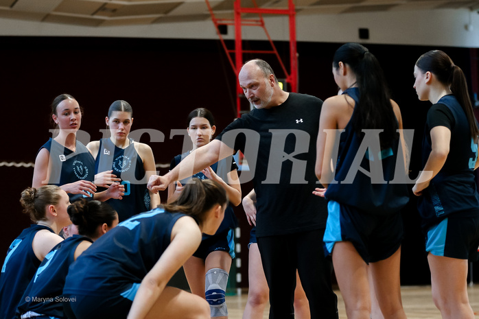 15.02.2025 Österreichischer Basketballverband 2024/25, SLWU19, Basket Flames UNION vs. Vienna Timberwolves