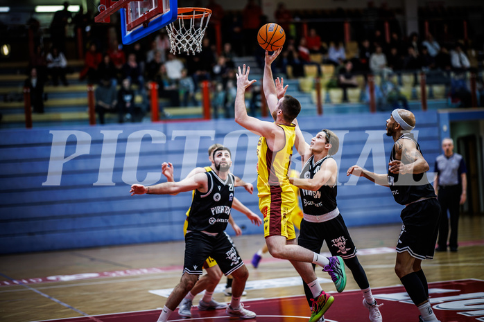 Basketball, Basketball Zweite Liga 2024/25, Grunddurchgang 19.Runde, Traiskirchen Lions NexGen, Wörthersee Piraten, Nikica Nikolic (12)