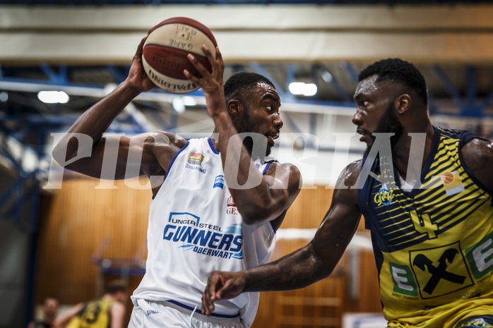 Basketball, ABL 2018/19, Grunddurchgang 27.Runde, Oberwart Gunners, UBSC Graz, Christopher Tawiah (14)