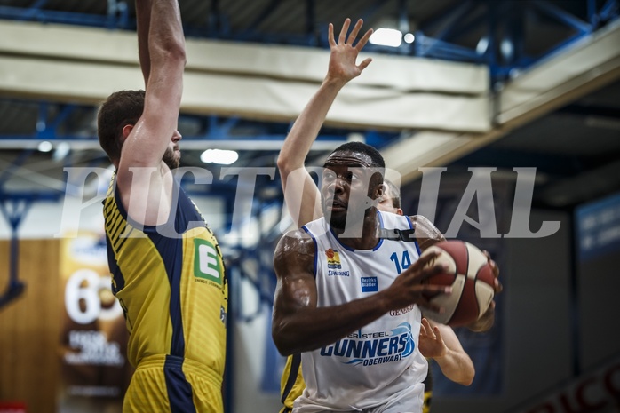 Basketball, ABL 2018/19, Grunddurchgang 27.Runde, Oberwart Gunners, UBSC Graz, Christopher Tawiah (14)