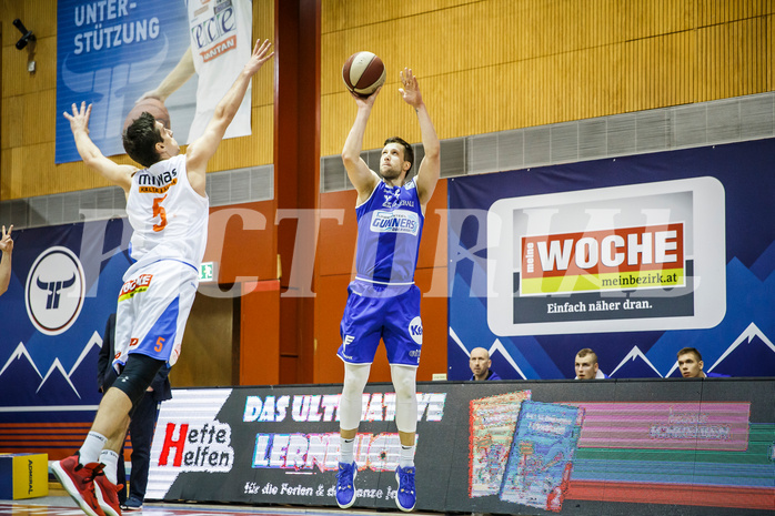 Basketball, Basketball Austria Cup, Achtelfinale, Kapfenberg Bulls, Oberwart Gunners, Andrius Mikutis (5)