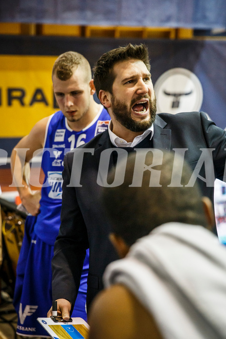 Basketball, Basketball Austria Cup, Achtelfinale, Kapfenberg Bulls, Oberwart Gunners, Horst Leitner (Coach)