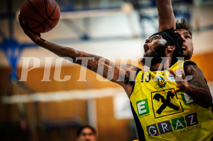 Basketball, Basketball Austria Cup 2022/23, Herren Finale, Gmunden Swans, UBSC Graz, Issac James Vann Jr (13)