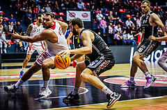 Basketball, Win2Day Superliga 2023/24, Grunddurchgang 4.Runde, BC Vienna, Flyers Wels, Jozo Rados (3), Radii Caisin (13)