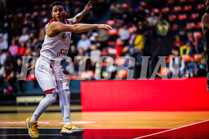 Basketball, Win2Day Superliga 2023/24, Grunddurchgang 4.Runde, BC Vienna, Flyers Wels, Mustafa Hassan Zadeh (1)