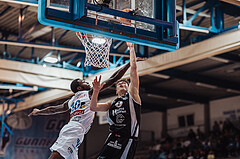 Basketball, Basketball Superliga 2023/24, Grundduchgang Runde 4., Oberwart Gunners, Kapfenberg Bulls, Trevion Lamar (10), Miro Zapf (7)