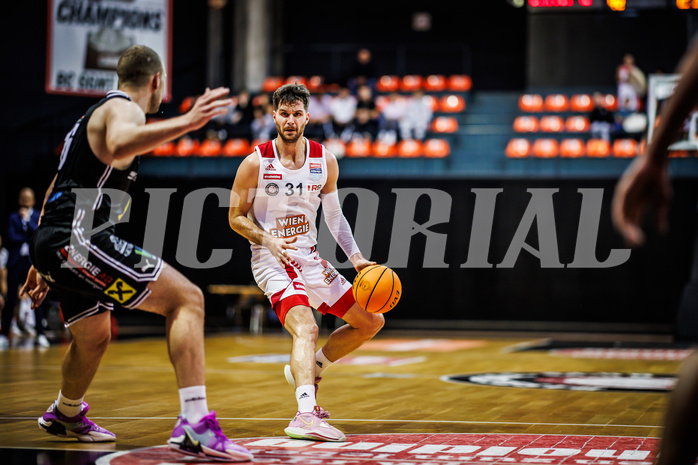 Basketball, Win2Day Superliga 2023/24, Grunddurchgang 4.Runde, BC Vienna, Flyers Wels, Davor Konjevic (31)