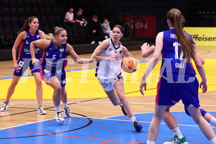 22.10.2023, Graz, Raiffeisen Sportpark, Basketball Damen Superliga 2023/24, Grunddurchgang 2.Runde, UBSC-DBBC Graz - Vienna United Women,  