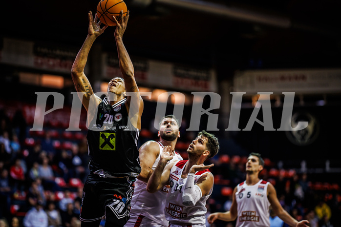 Basketball, Win2Day Superliga 2023/24, Grunddurchgang 4.Runde, BC Vienna, Flyers Wels, Christopher Ferguson (20)