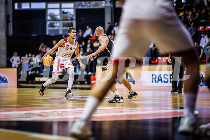 Basketball, Win2Day Superliga 2023/24, Grunddurchgang 4.Runde, BC Vienna, Flyers Wels, Bogic Vujosevic (5)