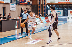Basketball, Basketball Superliga 2023/24, Grundduchgang Runde 4., Oberwart Gunners, Kapfenberg Bulls, Magdy Aboud-Ahmed(6), Miro Zapf (7)