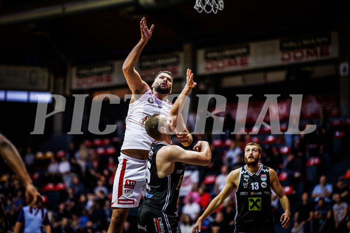 Basketball, Win2Day Superliga 2023/24, Grunddurchgang 4.Runde, BC Vienna, Flyers Wels, Jozo Rados (3)