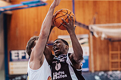 Basketball, Basketball Superliga 2023/24, Grundduchgang Runde 4., Oberwart Gunners, Kapfenberg Bulls, Daniel Koeppel (14), Rudi Williams (3)
