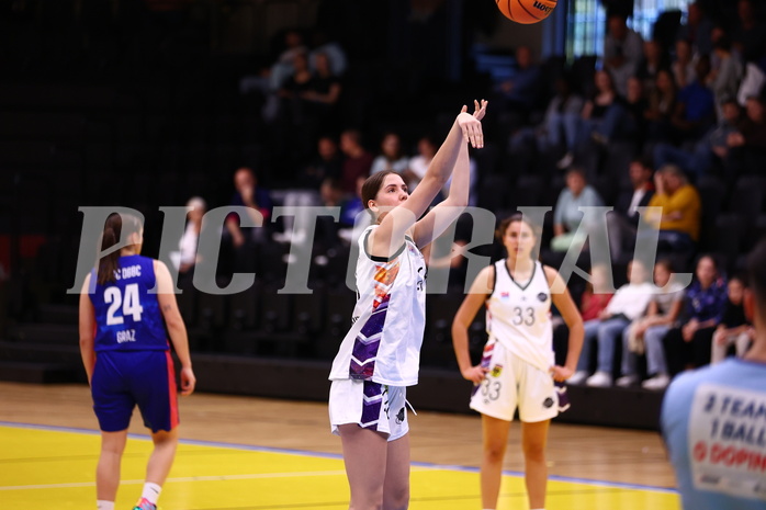22.10.2023, Graz, Raiffeisen Sportpark, Basketball Damen Superliga 2023/24, Grunddurchgang 2.Runde, UBSC-DBBC Graz - Vienna United Women,  