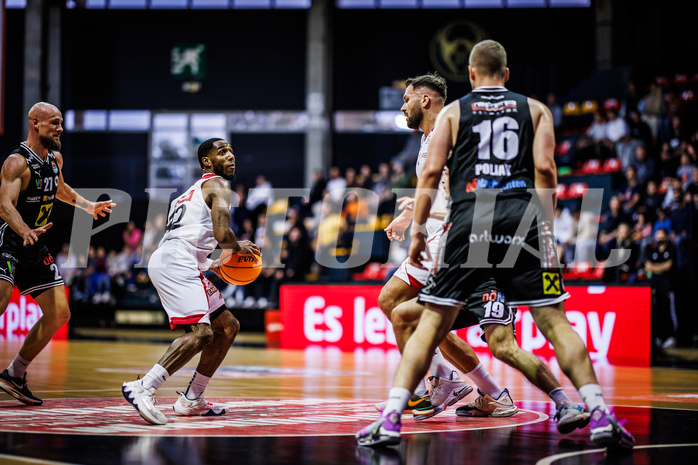 Basketball, Win2Day Superliga 2023/24, Grunddurchgang 4.Runde, BC Vienna, Flyers Wels, Demarkus Stuckey Jr. (42)