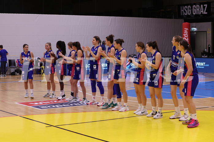 22.10.2023, Graz, Raiffeisen Sportpark, Basketball Damen Superliga 2023/24, Grunddurchgang 2.Runde, UBSC-DBBC Graz - Vienna United Women,  