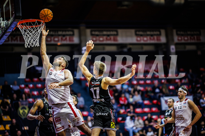 Basketball, Win2Day Superliga 2023/24, Grunddurchgang 4.Runde, BC Vienna, Flyers Wels, Jozo Rados (3)