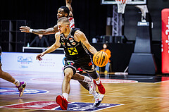 Basketball, Win2Day Superliga 2023/24, Grunddurchgang 4.Runde, BC Vienna, Flyers Wels, Gavrilo Tepic (4)
