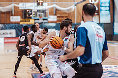 Basketball, Basketball Superliga 2023/24, Grundduchgang Runde 4., Oberwart Gunners, Kapfenberg Bulls, Daniel Koeppel (14)