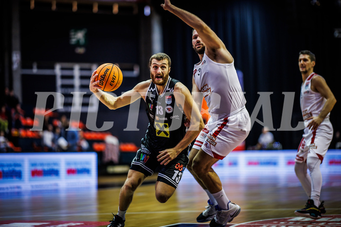 Basketball, Win2Day Superliga 2023/24, Grunddurchgang 4.Runde, BC Vienna, Flyers Wels, Radii Caisin (13)