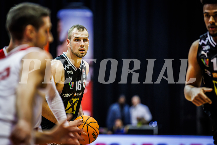 Basketball, Win2Day Superliga 2023/24, Grunddurchgang 4.Runde, BC Vienna, Flyers Wels, Renato Poljak (16)