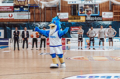 Basketball, Basketball Superliga 2023/24, Grundduchgang Runde 4., Oberwart Gunners, Kapfenberg Bulls, Oberwart Gunners Maskottchen