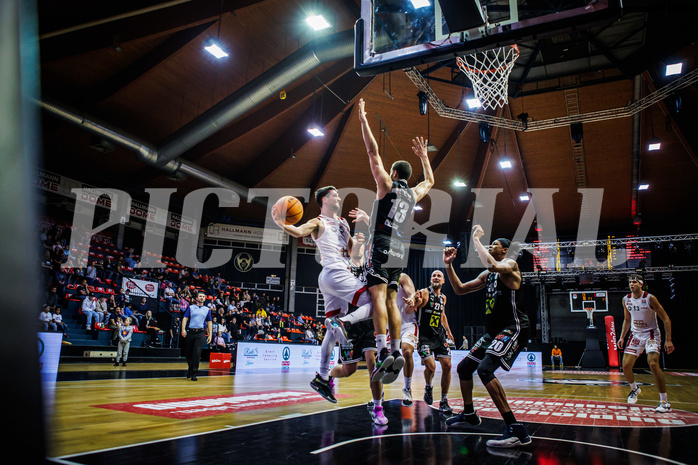 Basketball, Win2Day Superliga 2023/24, Grunddurchgang 4.Runde, BC Vienna, Flyers Wels, Bogic Vujosevic (5)