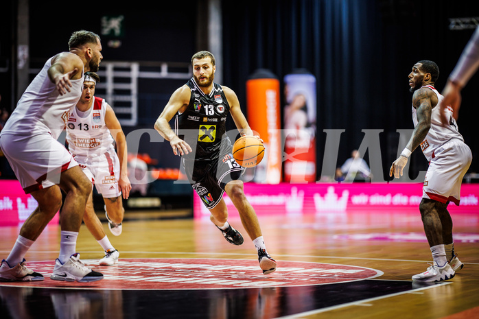 Basketball, Win2Day Superliga 2023/24, Grunddurchgang 4.Runde, BC Vienna, Flyers Wels, Radii Caisin (13)