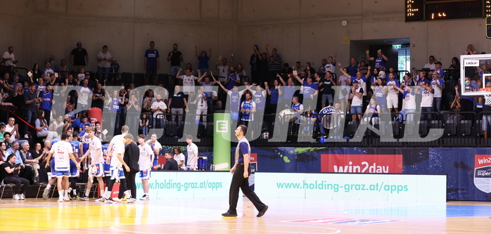 18.05.2024, Graz, Raiffeisen Sportpark, Basketball Superliga 2023/24, Playoffs, Finale, Spiel 1, UBSC Raiffeisen Graz - Unger Steel Gunners Oberwart