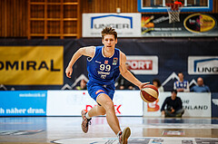 Basketball, Admiral Basketball Superliga 2019/20, Grunddurchgang 13.Runde, Oberwart Gunners, D.C. Timberwolves, Jonas John (99)