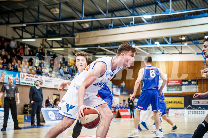Basketball, Admiral Basketball Superliga 2019/20, Grunddurchgang 13.Runde, Oberwart Gunners, Vienna D.C. Timberwolves, Maximilian Schuecker (14)