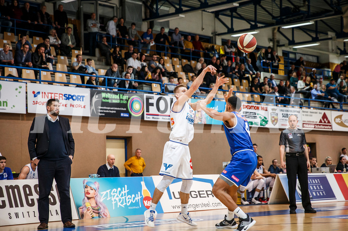 Basketball, Admiral Basketball Superliga 2019/20, Grunddurchgang 13.Runde, Oberwart Gunners, Vienna D.C. Timberwolves, Georg Wolf (10)