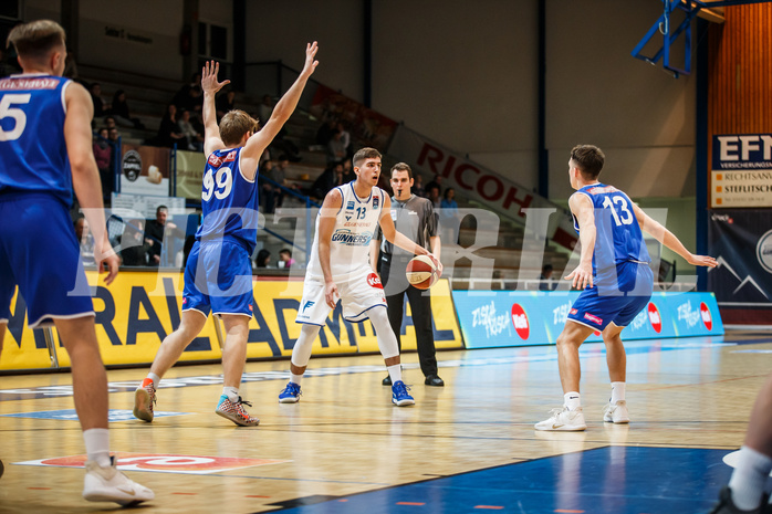 Basketball, Admiral Basketball Superliga 2019/20, Grunddurchgang 13.Runde, Oberwart Gunners, D.C. Timberwolves, Stefan Blazevic (13)