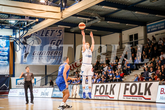 Basketball, Admiral Basketball Superliga 2019/20, Grunddurchgang 13.Runde, Oberwart Gunners, Vienna D.C. Timberwolves, Andrius Mikutis (5)