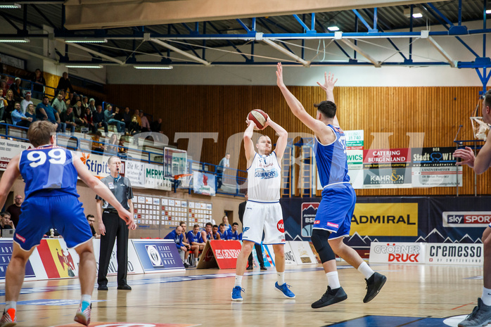 Basketball, Admiral Basketball Superliga 2019/20, Grunddurchgang 13.Runde, Oberwart Gunners, Vienna D.C. Timberwolves, Sebastian Käferle (7)