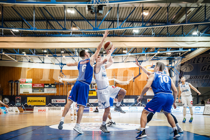 Basketball, Admiral Basketball Superliga 2019/20, Grunddurchgang 13.Runde, Oberwart Gunners, Vienna D.C. Timberwolves, Maximilian Schuecker (14)