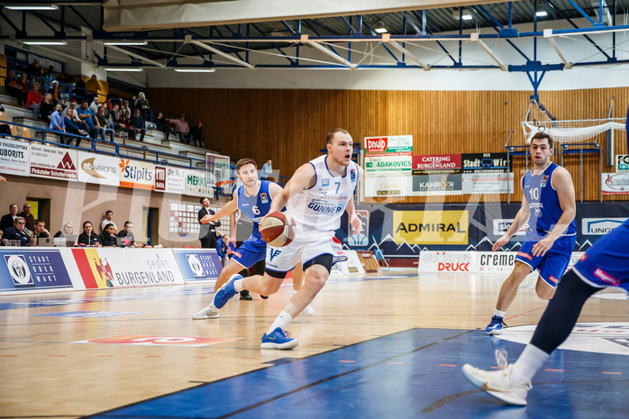Basketball, Admiral Basketball Superliga 2019/20, Grunddurchgang 13.Runde, Oberwart Gunners, Vienna D.C. Timberwolves, Sebastian Käferle (7)