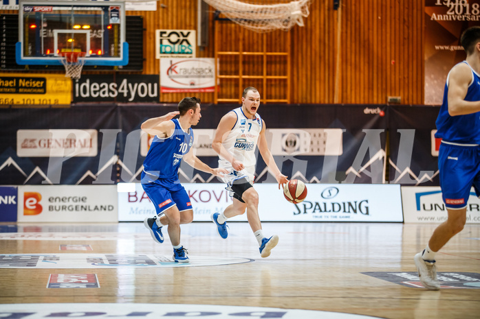 Basketball, Admiral Basketball Superliga 2019/20, Grunddurchgang 13.Runde, Oberwart Gunners, D.C. Timberwolves, Sebastian Käferle (7)