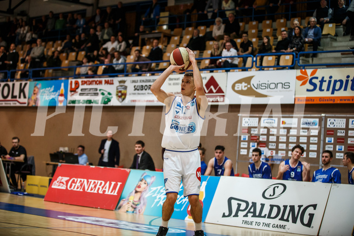Basketball, Admiral Basketball Superliga 2019/20, Grunddurchgang 13.Runde, Oberwart Gunners, D.C. Timberwolves, Jonathan Knessl (12)
