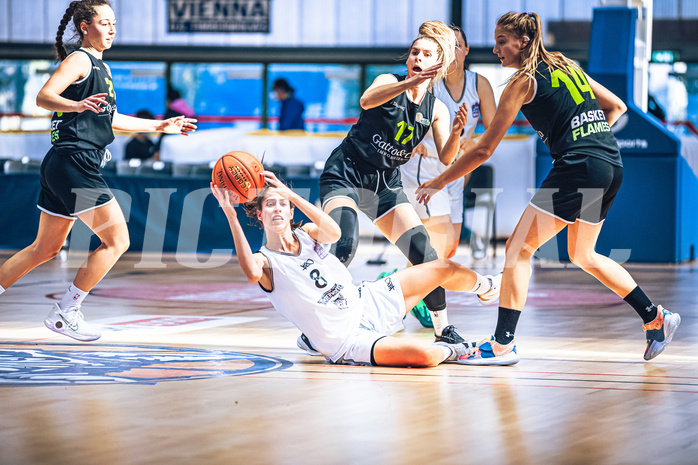 Basketball Basketball Damen Superliga 2021/22, Grunddurchgang 4.Runde Vienna D.C. Timberwolves vs. Basket Flames
