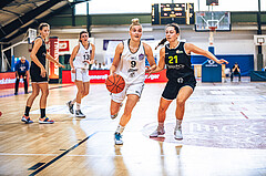 Basketball Basketball Damen Superliga 2021/22, Grunddurchgang 4.Runde Vienna D.C. Timberwolves vs. Basket Flames
