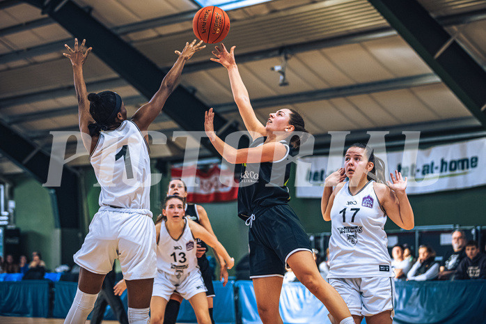 Basketball Basketball Damen Superliga 2021/22, Grunddurchgang 4.Runde Vienna D.C. Timberwolves vs. Basket Flames
