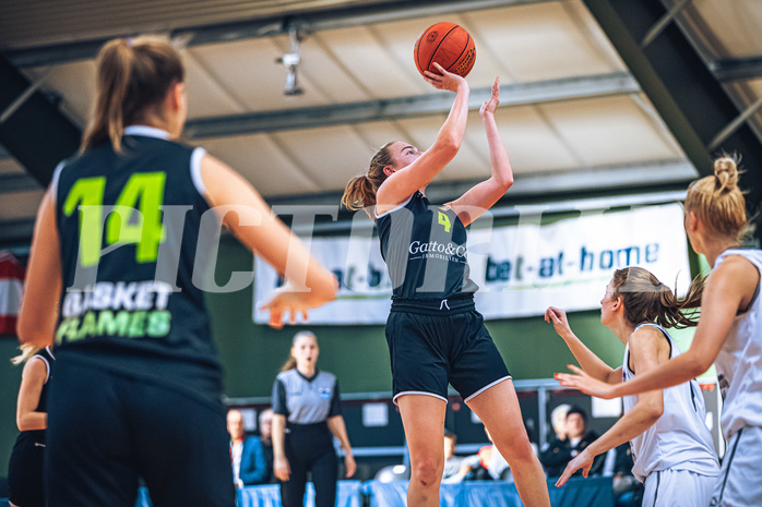 Basketball Basketball Damen Superliga 2021/22, Grunddurchgang 4.Runde Vienna D.C. Timberwolves vs. Basket Flames
